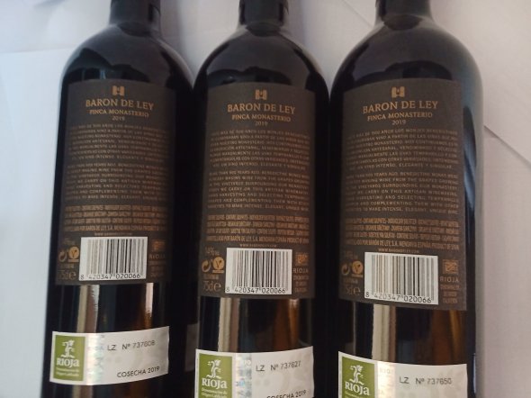 Baron de Ley, Finca Monasterio, Rioja 2019 Tim ATKIN MW 93