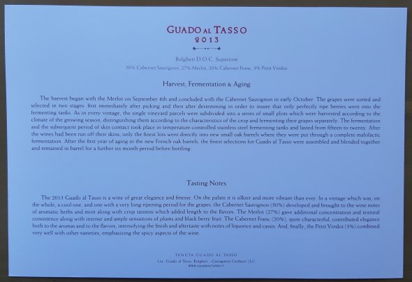 Antinori, Guado Al Tasso, Bolgheri