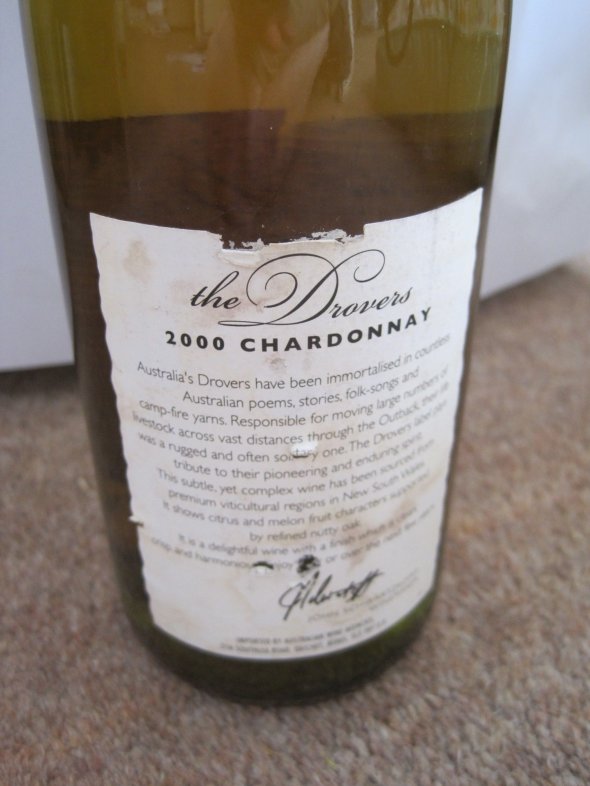 Mildura Wines, The Drovers Chardonnay, New South Wales