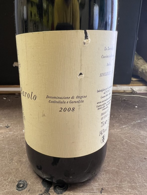 Lo Zoccolaio, Barolo, Zoccolaio 2008