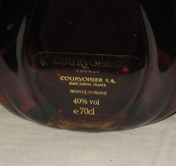 Courvoisier XO Imperial Cognac. 