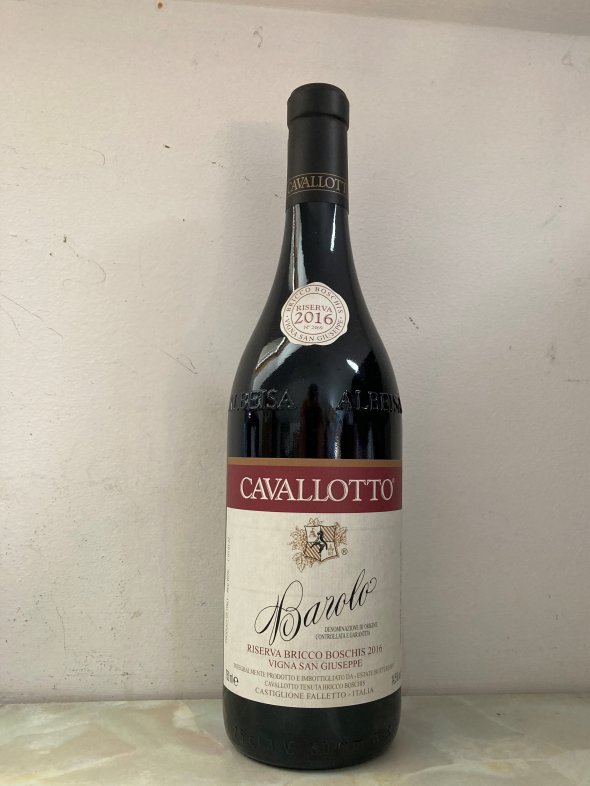 Barolo Riserva Bricco Boschis, Vigna San Giuseppe, Cavallotto 