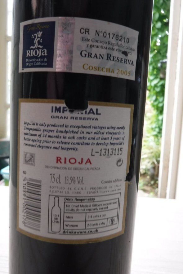 CVNE, Rioja Gran Reserva Imperial
