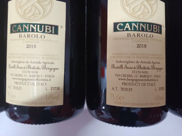 Fratelli Serio & Battista Borgogno, Barolo, 2018 94/100 points, Robert Parker