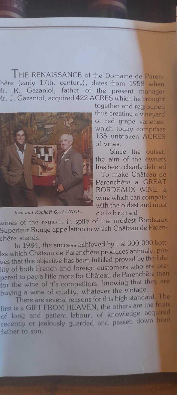 Chateau de Parenchere, Bordeaux Superieur