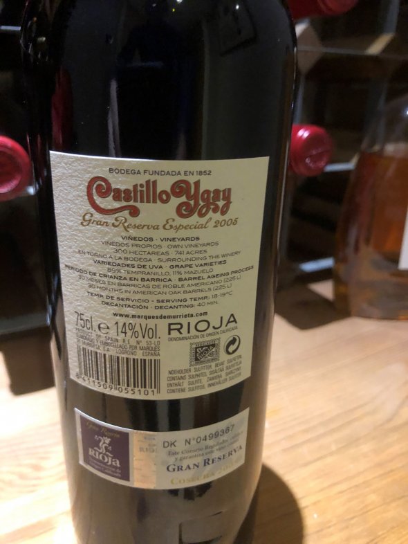 2005 Marques de Murrieta Castillo Ygay Gran Reserva Especial, Rioja DOCa, Spain