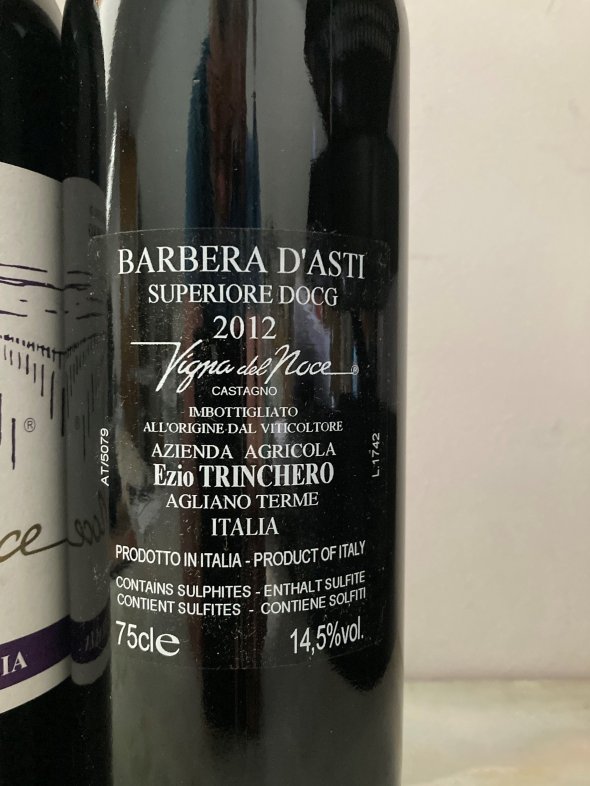 Barbera d Asti "Vigna del Noce" Superior DOCG