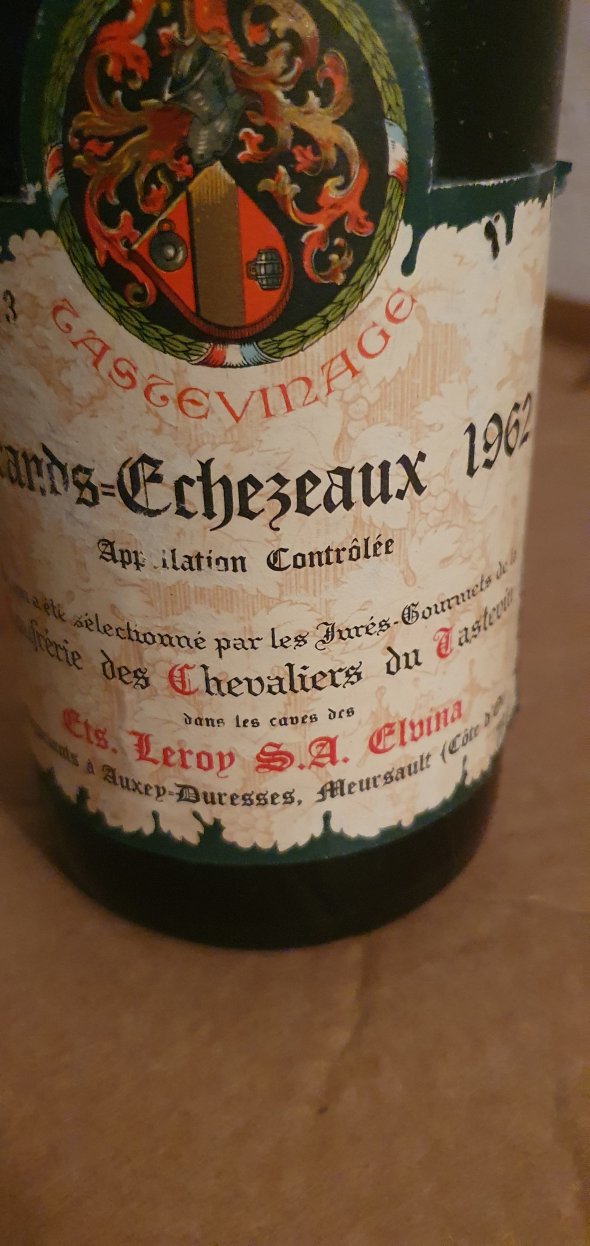 Grands Echezeaux 1962 Leroy Elvina - Perfect order