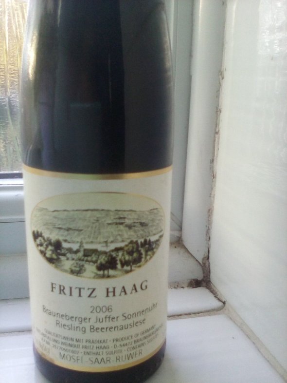 Fritz Haag, Brauneberger Juffer Sonnenuhr Riesling Beerenauslese Mosel