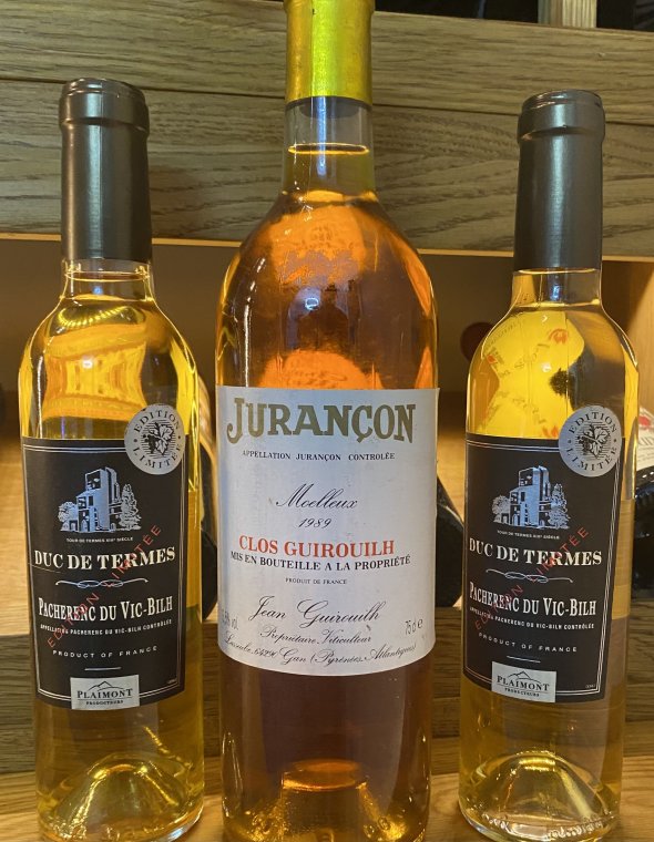 3 Bottles of Various Desert Wines 