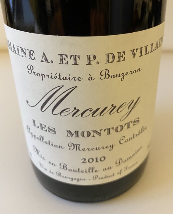 Domaine A De Villane Mercurey Les Montots 