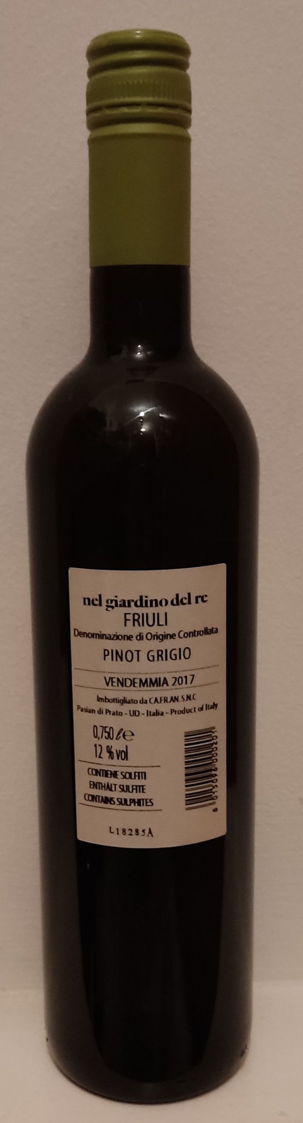Pinot Grigio, Nel giardino del re