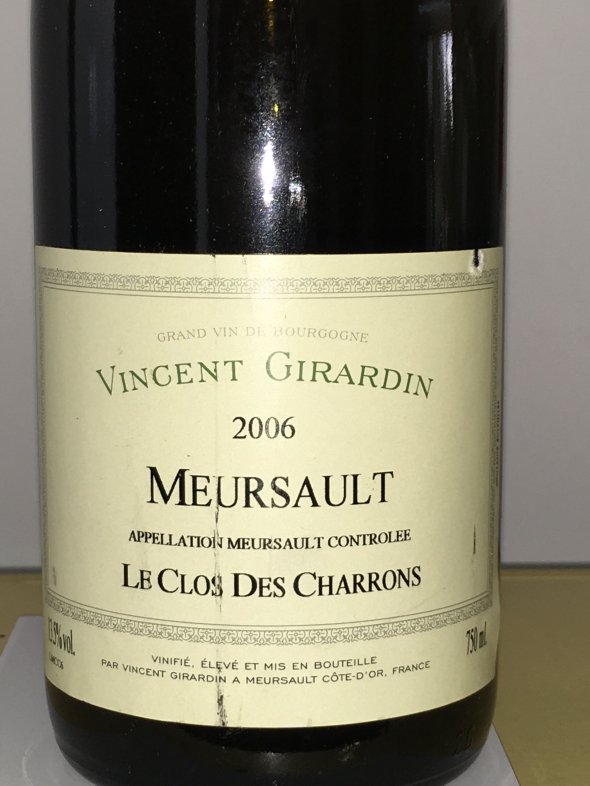 Vincent Girardin, Meursault, Le Clos Des Charrons