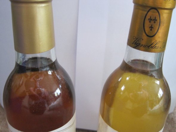 Pair of mature Sauternes