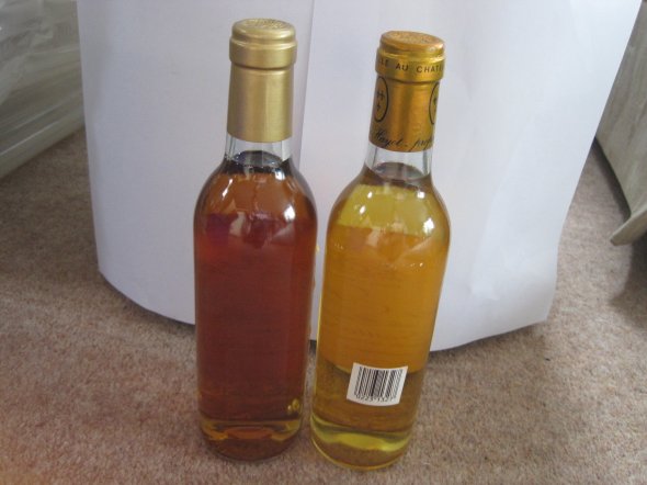 Pair of mature Sauternes