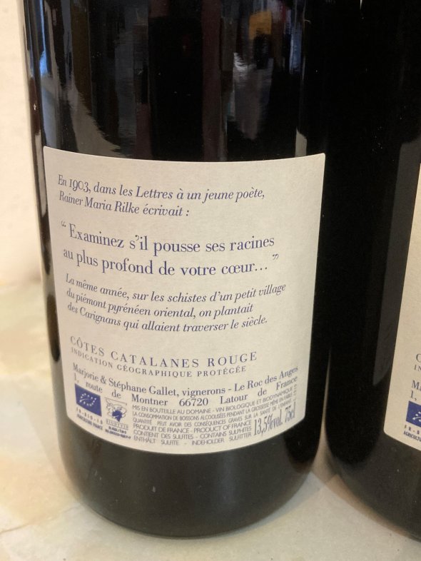 Roc des Anges "1903" Carignan,  Marjorie Gallet, C&ocirc;tes Catalanes