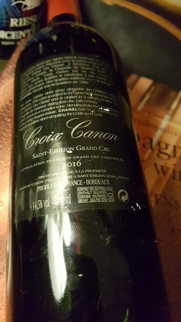 Croix Canon, Saint-Emilion Grand Cru 2016