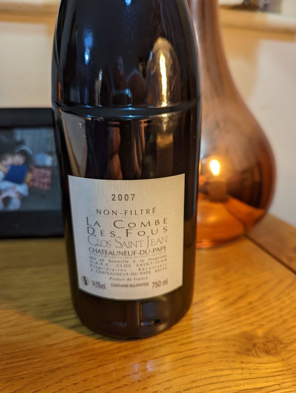 Clos Saint Jean, Chateauneuf-du-Pape, La Combe des Fous