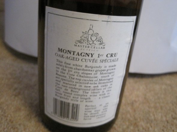Vignerons de Buxy, Montagny Premier Cru Cuvee Speciale