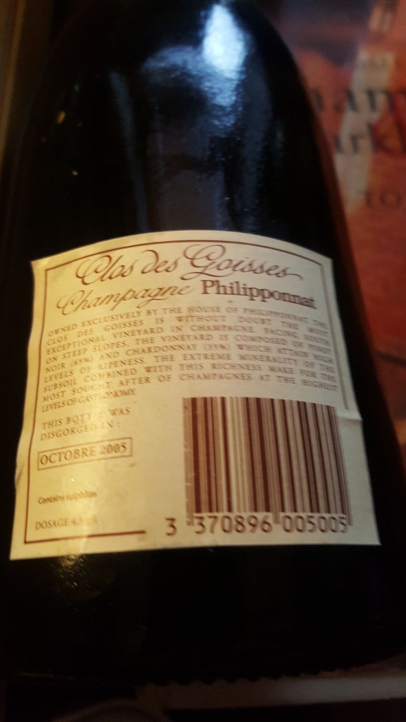 philipponnat clos des goisses 1996 