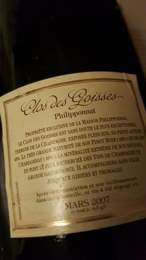 Clos des Goisses 1999