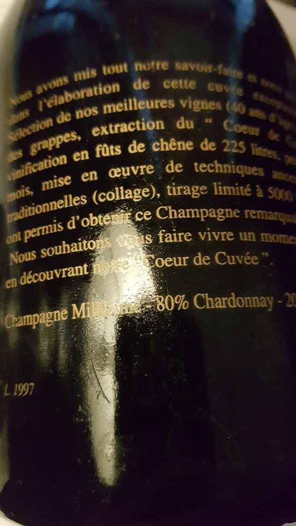 Vilmart & Cie, Coeur de Cuvee 1997