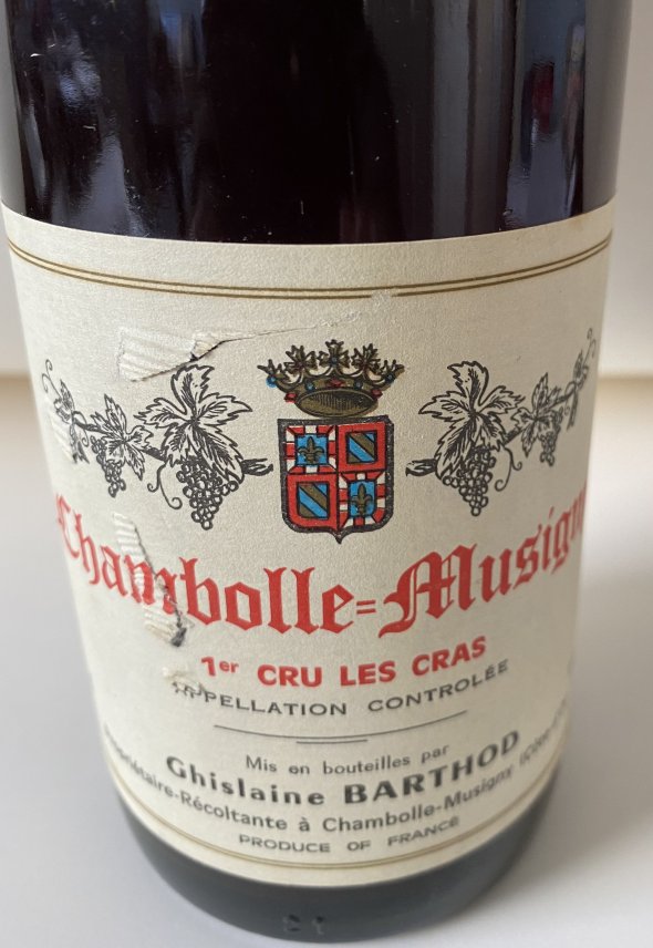 Ghislaine Barthod, Chambolle-Musigny Premier Cru, Les Cras