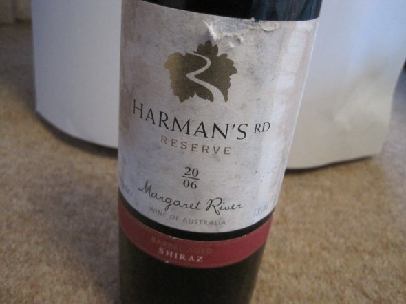 Harman's Rd, Reserve Shiraz