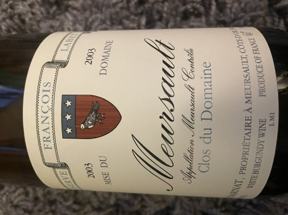 Meursault Henri darnat Clos du domaine