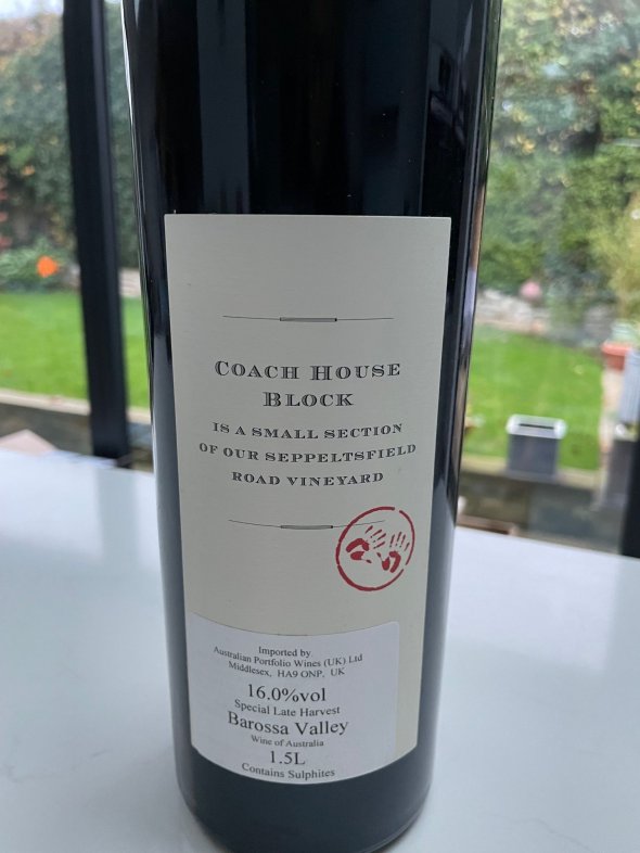 Two Hands, Coach House Block Shiraz, Barossa Valley