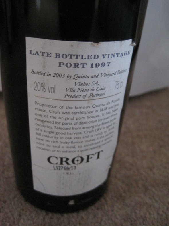 Croft, Late Bottled Vintage Port