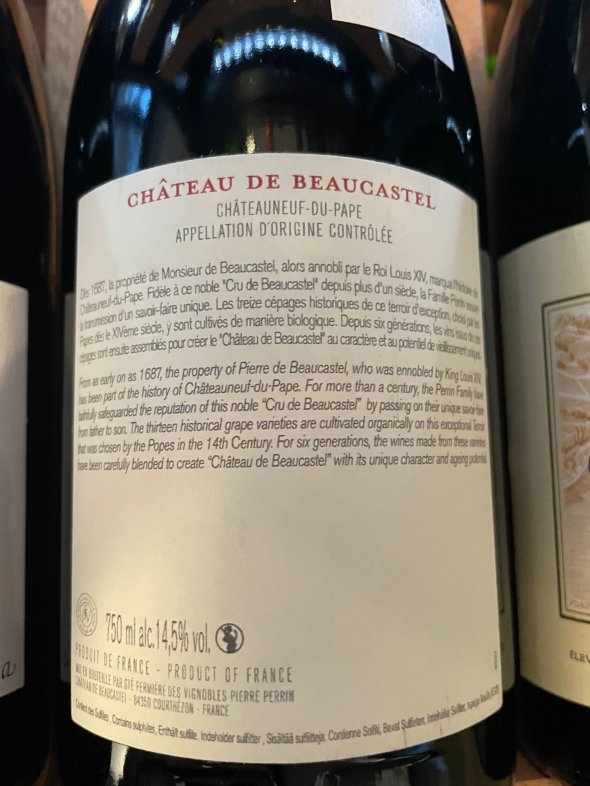 Chateau de Beaucastel Rouge, Chateauneuf-du-Pape