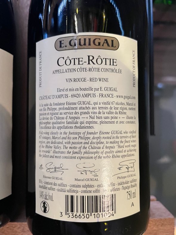 E. Guigal, Cote Rotie, Brune Et Blonde