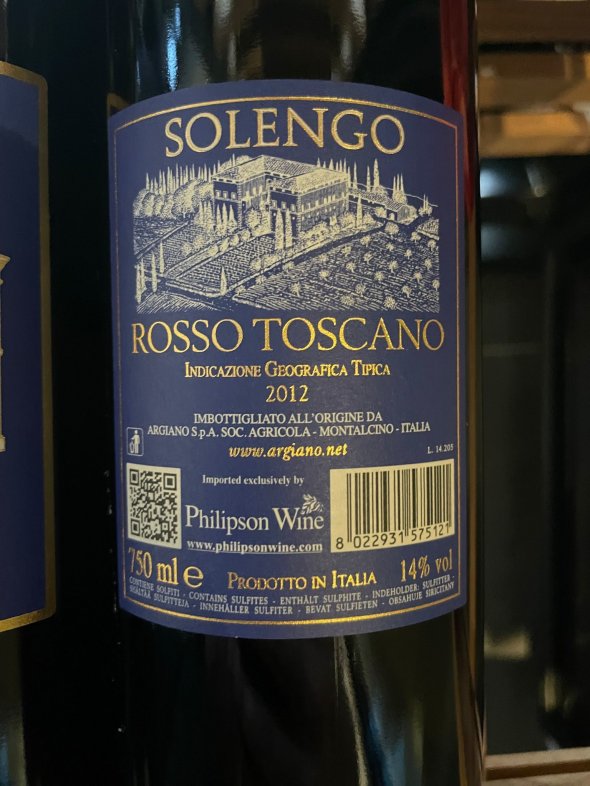 Argiano, Solengo, IGT