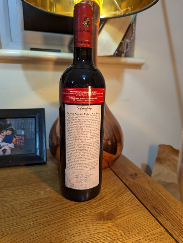 d'Arenberg, The Dead Arm Shiraz, McLaren Vale