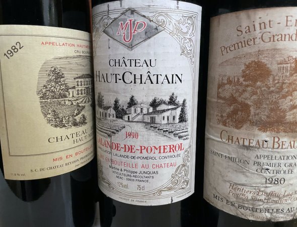 Mixed Lot - 5X Bordeaux 1982, Pomerol 1990, Rioja 