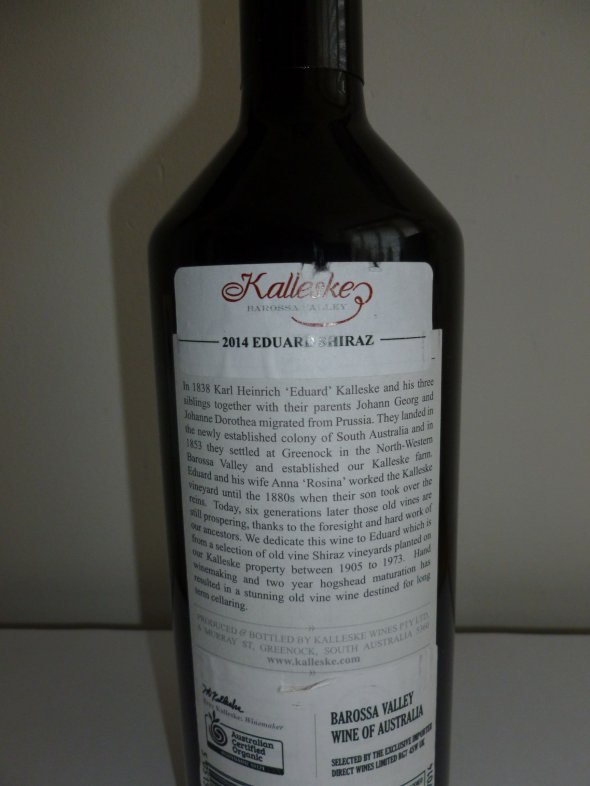 Kalleske, Shiraz Eduard Old Vines, Barossa Valley