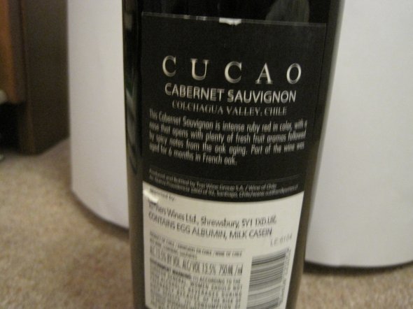 Cucao, CS Reserva Cabernet Sauvignon