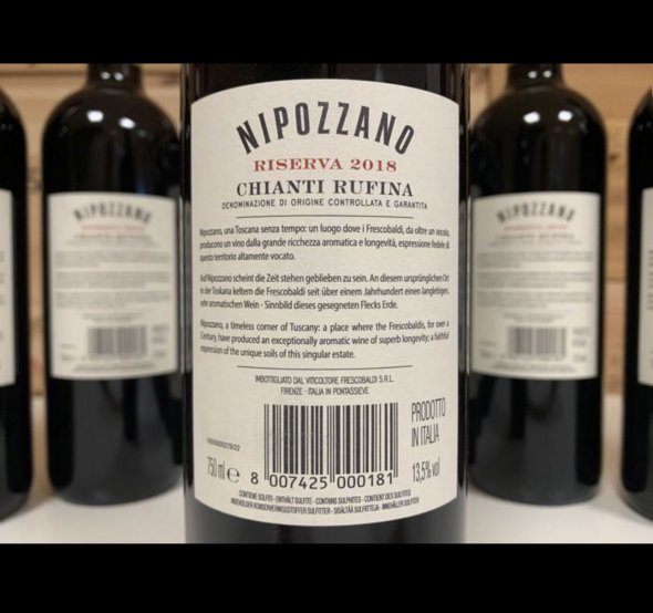 Frescobaldi, Chianti, Rufina Castello Nipozzano Riserva