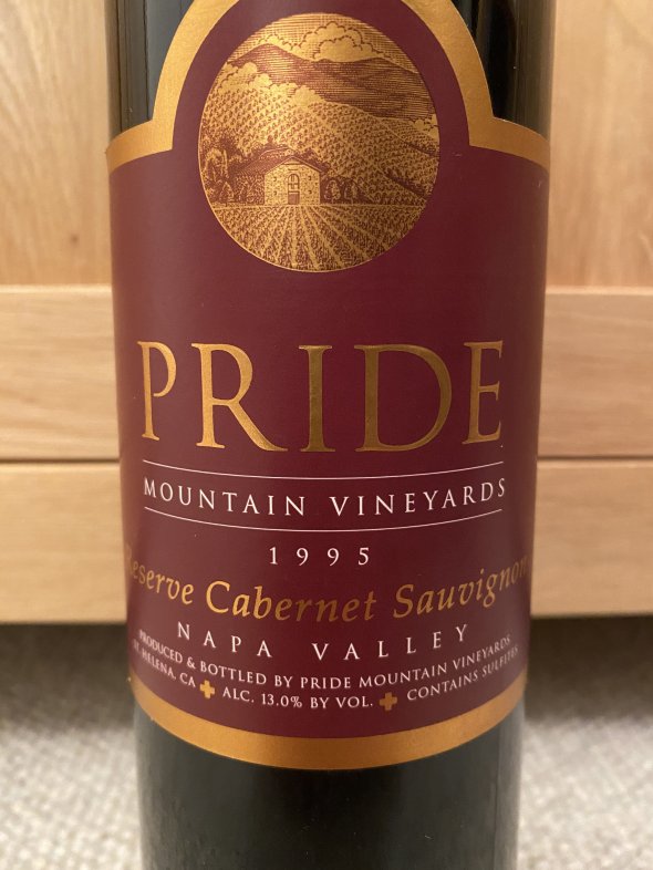 Pride Mountain, Reserve Cabernet Sauvignon, Napa Valley