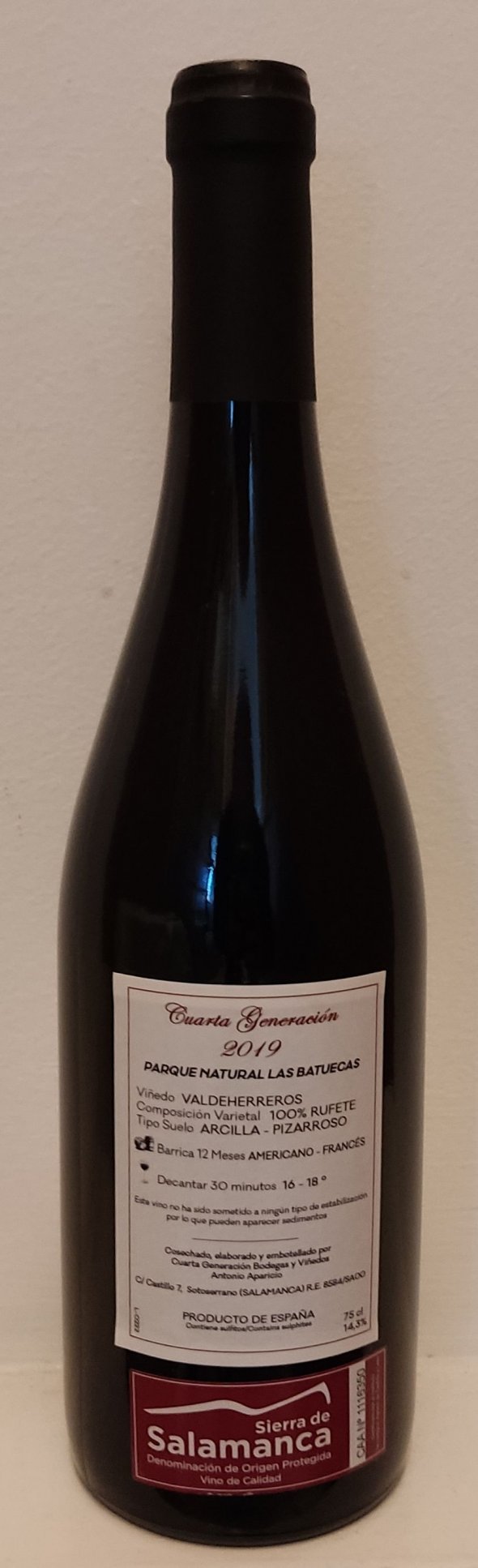 Rufete, single vineyard "Valdeherreros"