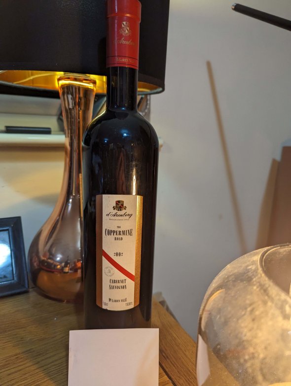 d Arenberg, The Coppermine Road Cabernet Sauvignon, McLaren Vale