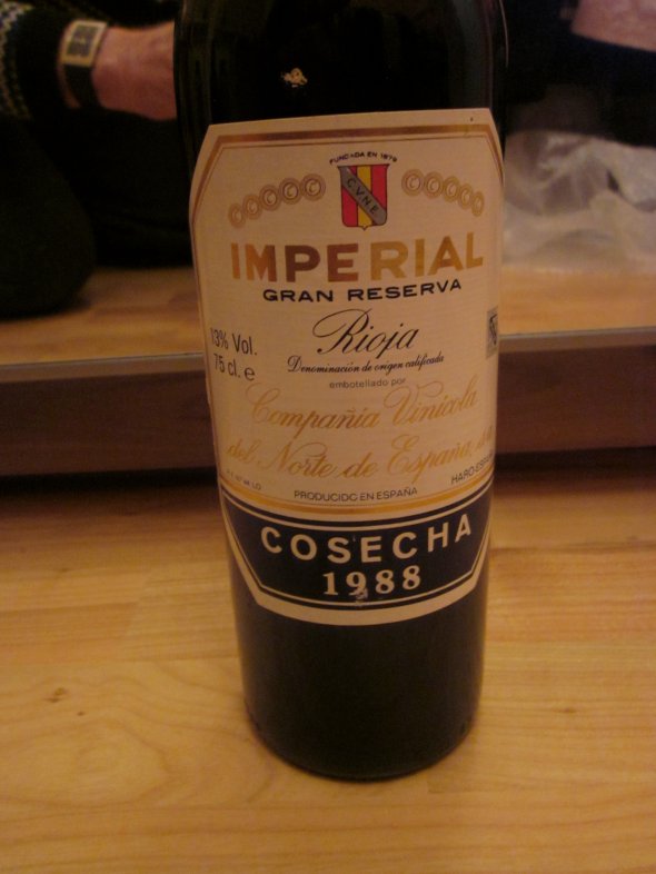 One Bottle of CVNE, Rioja Gran Reserva Imperial 1988