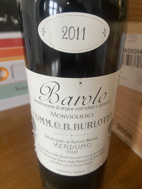 G.B. Burlotto, Barolo, Monvigliero 2011 RRP &pound;460 94/100