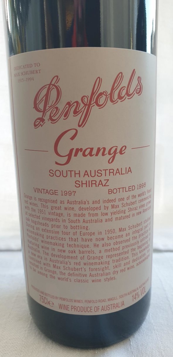 Penfolds, Grange, South Australia
