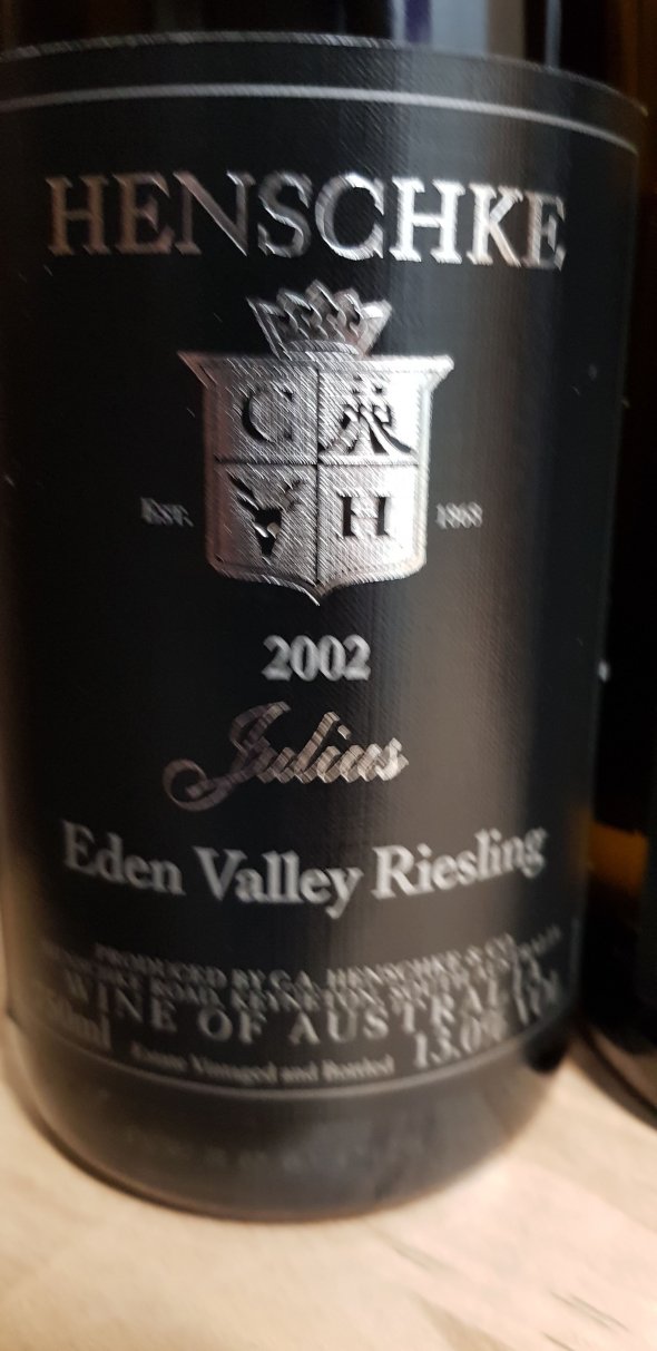 2002 Henschke Julius Eden Valley Riesling