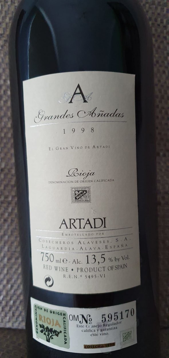 Artadi, Grandes A&ntilde;adas, Rioja