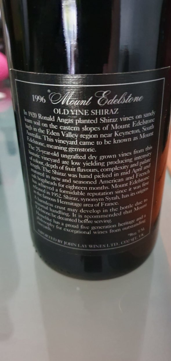 Henschke, Mount Edelstone Vineyard,Eden Valley, 1994 & 1996.