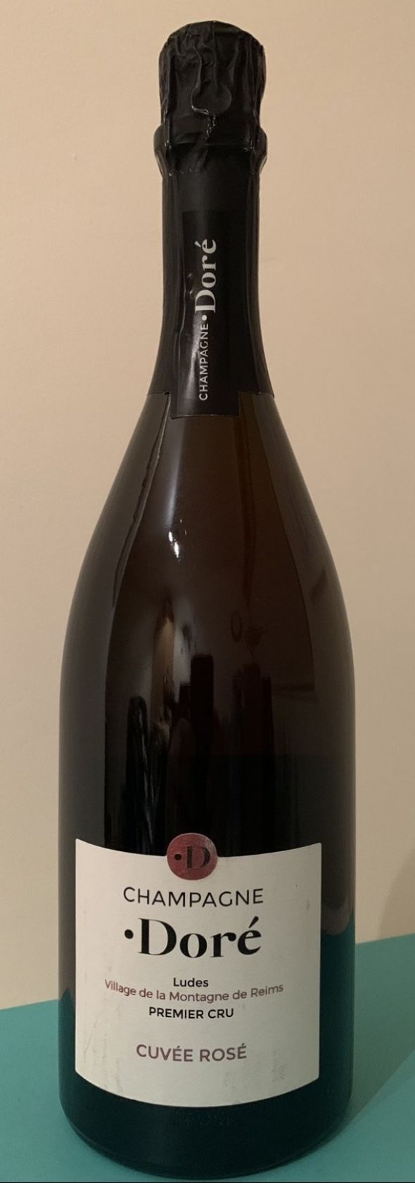 champagne Rose Maison Dore from Premier Cru Village Ludes , montagne de Reims , NV , 12 Bottles 
