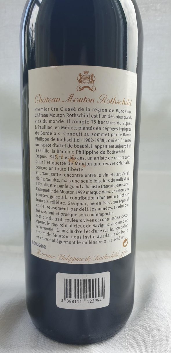 Chateau Mouton Rothschild Premier Cru Classe, Pauillac